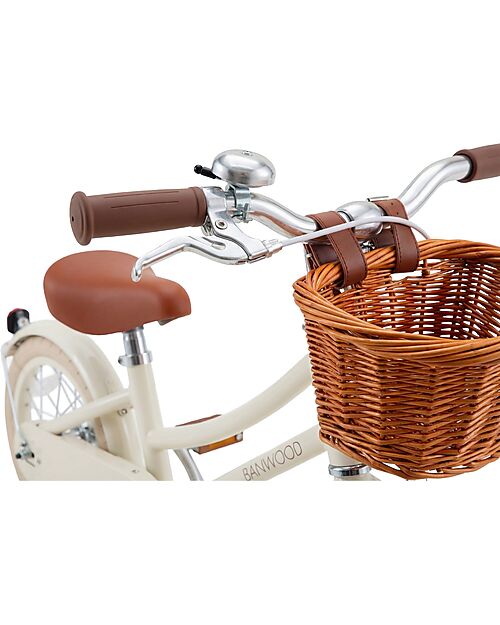 Banwood Classic Vintage Bicycle 14"- Cream - from 3 to 6 years - Removable Training Wheels Bycicles