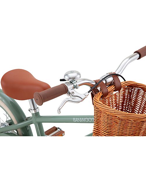 Banwood Classic Vintage Bicycle 14" - Forest - from 3 to 6 years - Removable Training Wheels Bycicles