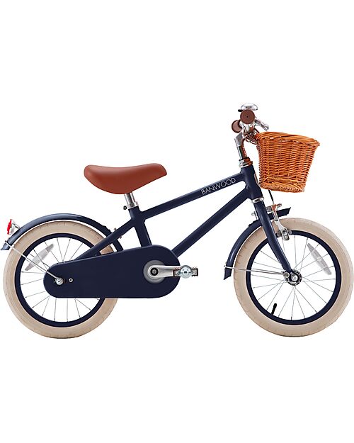 Banwood Classic Vintage Bicycle 14" - Navyblue - from 3 to 6 years - Removable Training Wheels Bycicles