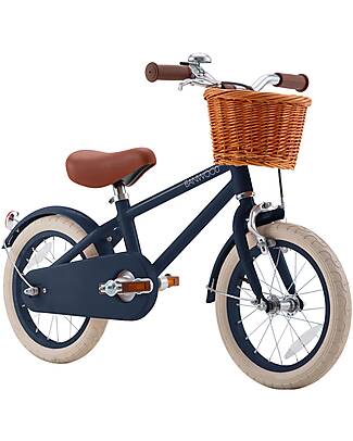 Banwood Classic Vintage Bicycle 14" - Navyblue - from 3 to 6 years - Removable Training Wheels Bycicles