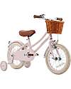 Banwood Classic Vintage Bicycle 14" - Pink- from 3 to 6 years - Removable Training Wheels Bycicles