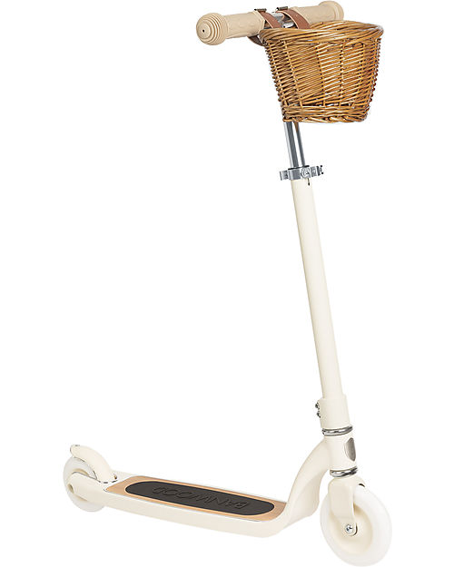Banwood Maxi Scooter with Removable Basket - Cream - from 6 Years Up to 100 kg Scooters