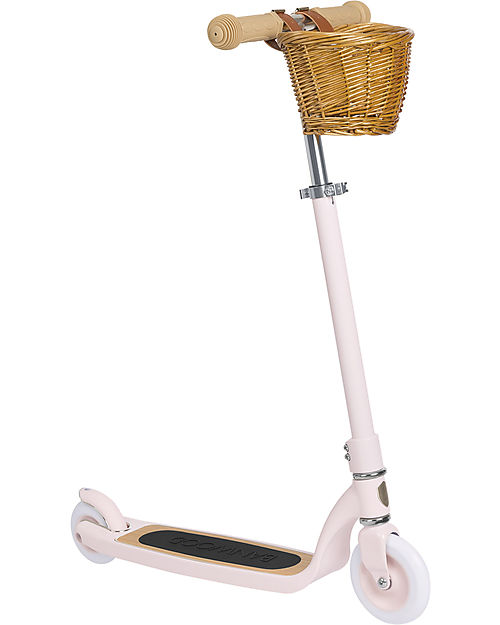 Banwood Maxi Scooter with Removable Basket - Pink - from 6 Years Up to 100 kg Scooters