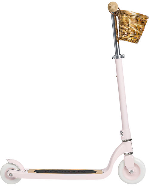 Banwood Maxi Scooter with Removable Basket - Pink - from 6 Years Up to 100 kg Scooters
