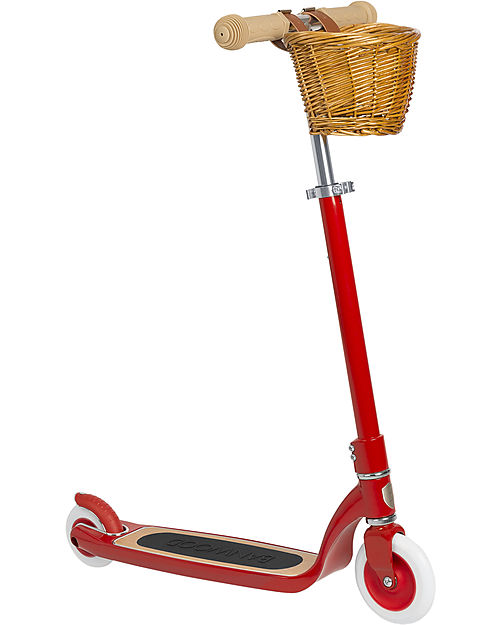 Banwood Maxi Scooter with Removable Basket - Red - from 6 Years Up to 100 kg Scooters