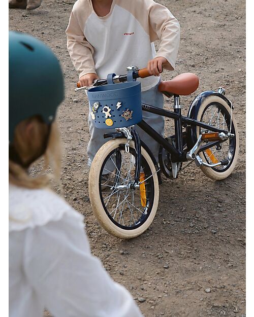 Banwood Pin & Ride Basket for Bicycle and Scooter - Deep Sea - Eco-Friendly and Durable Bicycle Accessories