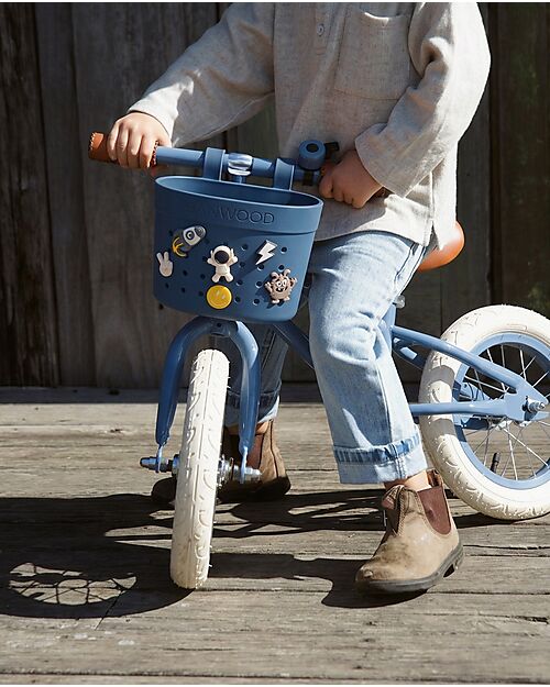 Banwood Pin & Ride Basket for Bicycle and Scooter - Deep Sea - Eco-Friendly and Durable Bicycle Accessories