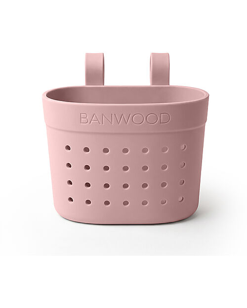Banwood Pin & Ride Basket for Bicycle and Scooter - Dusty Rose - Eco-Friendly and Durable Bicycle Accessories