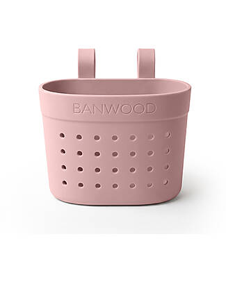 Banwood Pin & Ride Basket for Bicycle and Scooter - Dusty Rose - Eco-Friendly and Durable Bicycle Accessories