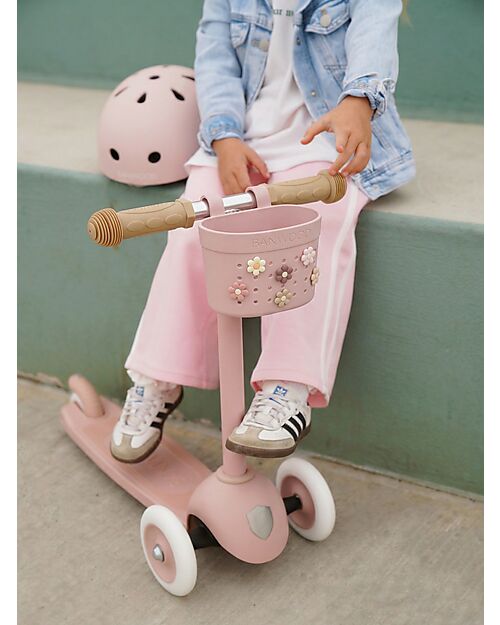 Banwood Pin & Ride Basket for Bicycle and Scooter - Dusty Rose - Eco-Friendly and Durable Bicycle Accessories