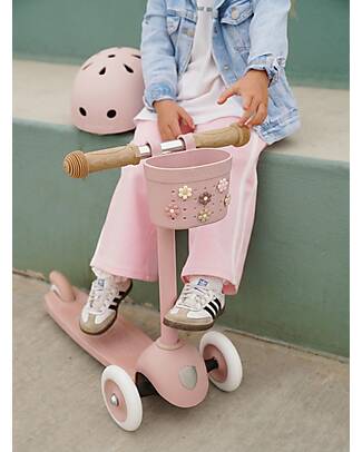 Banwood Pin & Ride Basket for Bicycle and Scooter - Dusty Rose - Eco-Friendly and Durable Bicycle Accessories