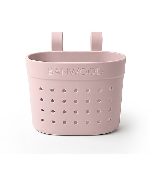Banwood Pin & Ride Basket for Bicycle and Scooter - Faded Pink - Eco-Friendly and Durable Bicycle Accessories