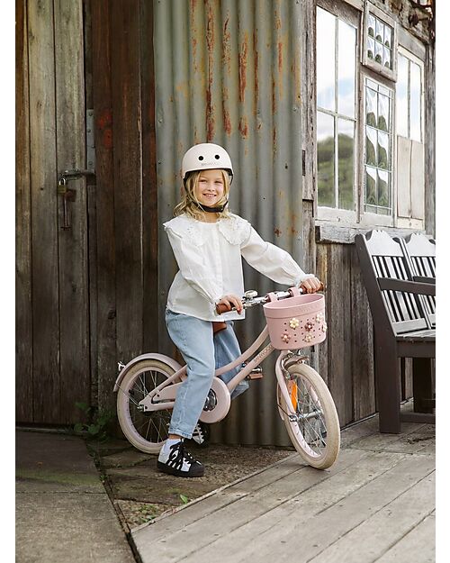 Banwood Pin & Ride Basket for Bicycle and Scooter - Faded Pink - Eco-Friendly and Durable Bicycle Accessories