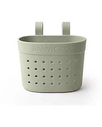Banwood Pin & Ride Basket for Bicycle and Scooter - Olive - Eco-Friendly and Durable Bicycle Accessories