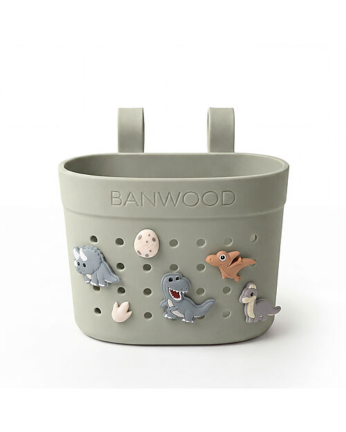 Banwood Pin & Ride Basket for Bicycle and Scooter - Olive - Eco-Friendly and Durable Bicycle Accessories