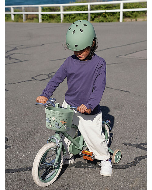 Banwood Pin & Ride Basket for Bicycle and Scooter - Olive - Eco-Friendly and Durable Bicycle Accessories