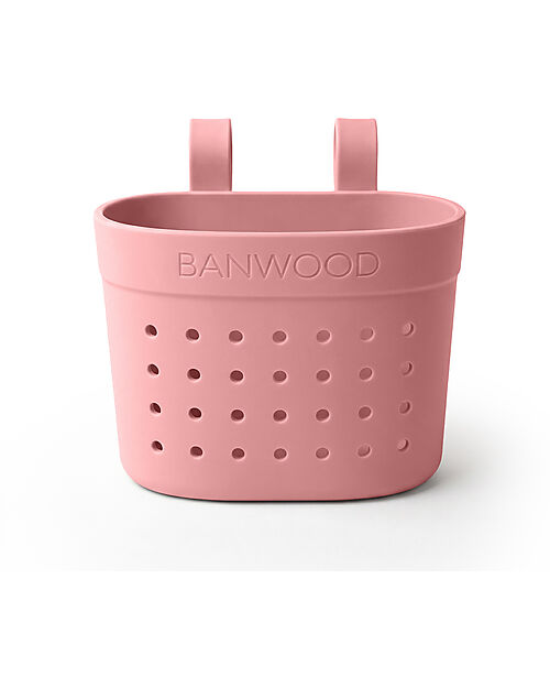 Banwood Pin & Ride Basket for Bicycle and Scooter - Raspberry - Eco-Friendly and Durable Bicycle Accessories