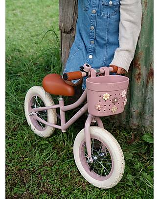 Banwood Pin & Ride Basket for Bicycle and Scooter - Raspberry - Eco-Friendly and Durable Bicycle Accessories