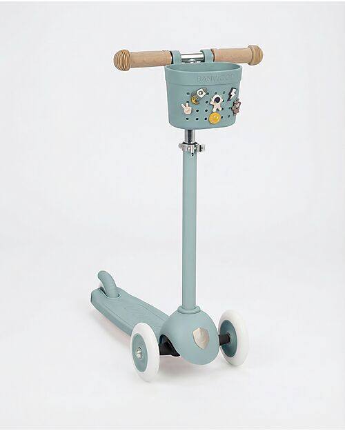 Banwood Pin & Ride Basket for Bicycle and Scooter - Teal - Eco-Friendly and Durable Bicycle Accessories