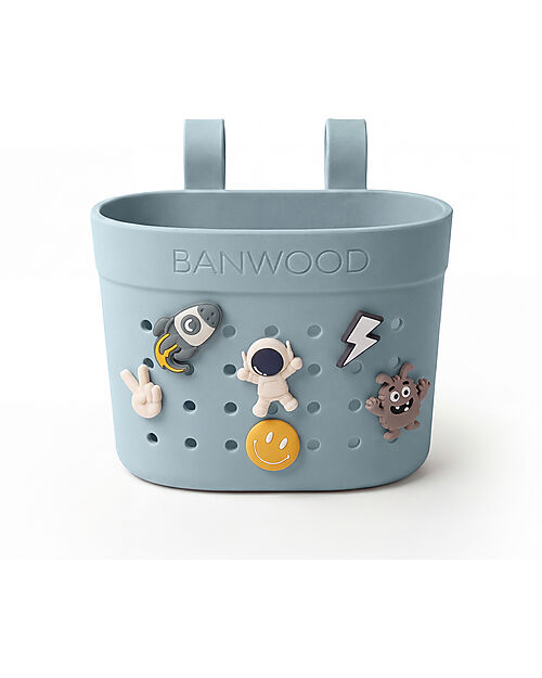 Banwood Pin & Ride Basket for Bicycle and Scooter - Teal - Eco-Friendly and Durable Bicycle Accessories