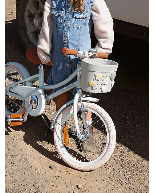 Banwood Pin & Ride Basket for Bicycle or Scooter - Ivory - Eco-Friendly and Durable Bicycle Accessories