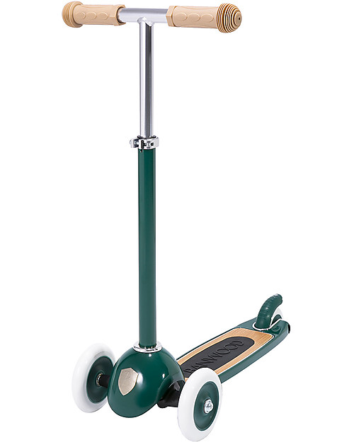 Banwood Scooter with Removable Basket - Green - from 3 Years Up to 50 kg Scooters