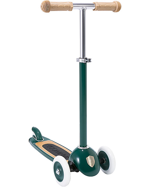 Banwood Scooter with Removable Basket - Green - from 3 Years Up to 50 kg Scooters