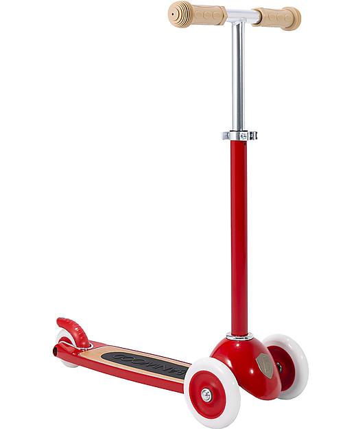 Banwood Scooter with Removable Basket - Red - from 3 Years Up to 50 kg Scooters