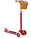 Banwood Scooter with Removable Basket - Red - from 3 Years Up to 50 kg Scooters