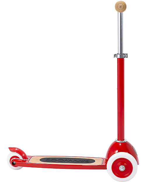 Banwood Scooter with Removable Basket - Red - from 3 Years Up to 50 kg Scooters