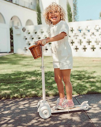 Banwood Scooter with Removable Basket - White - from 3 Years Up to 50 kg Balance Bikes
