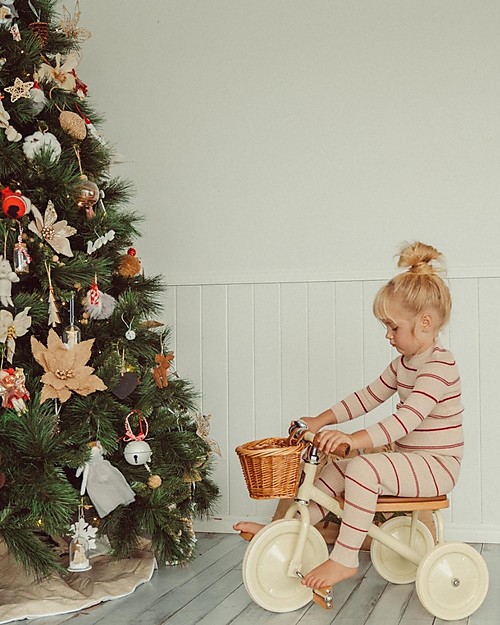 Banwood Wood and Vegan Leather Baby Trike - Cream - From 3 years old Tricycles