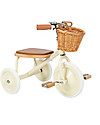 Banwood Wood and Vegan Leather Baby Trike - Cream - From 3 years old Tricycles