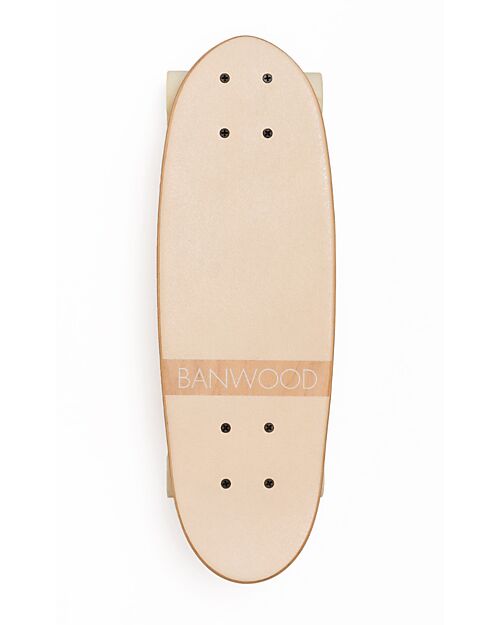Banwood Wooden Skateboard - Cream - from 3 Years Bycicles