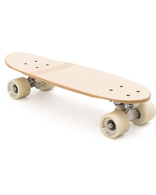Banwood Wooden Skateboard - Cream - from 3 Years Bycicles