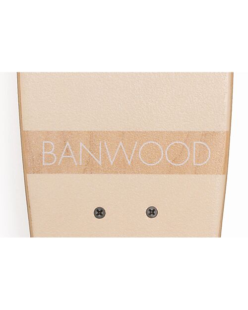 Banwood Wooden Skateboard - Cream - from 3 Years Bycicles
