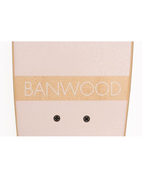 Banwood Wooden Skateboard - Pink - from 3 Years Bycicles