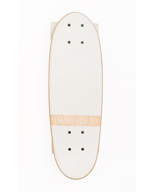 Banwood Wooden Skateboard - White - from 3 Years Bycicles