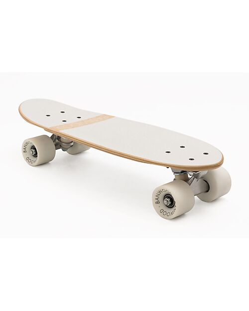 Banwood Wooden Skateboard - White - from 3 Years Bycicles
