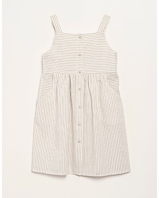 Barn of Monkeys Dress with Straps and Bottons - 100% organic cotton Dresses_
