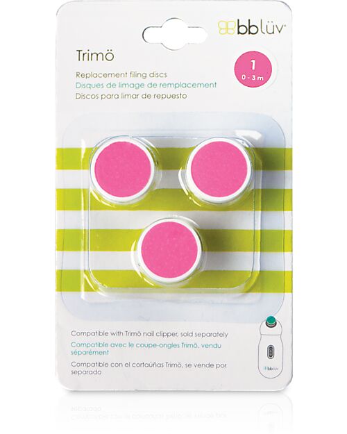 Bblüv 3 Pack Replacement Filling Discs for Trimö Eletric Nail Trimmer - 0-3 Months Kit Toilette Baby