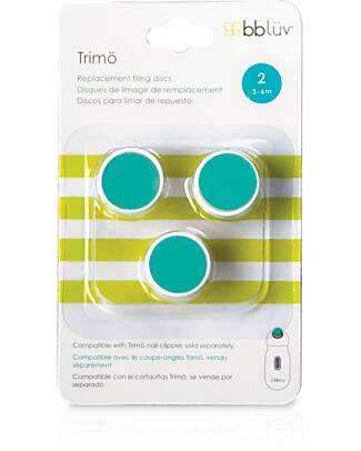 Bblüv 3 Pack Replacement Filling Discs for Trimö Eletric Nail Trimmer - 3-6 Months Kit Toilette Baby