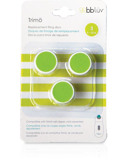 Bblüv 3 Pack Replacement Filling Discs for Trimö Eletric Nail Trimmer - 6-12 Months Kit Toilette Baby