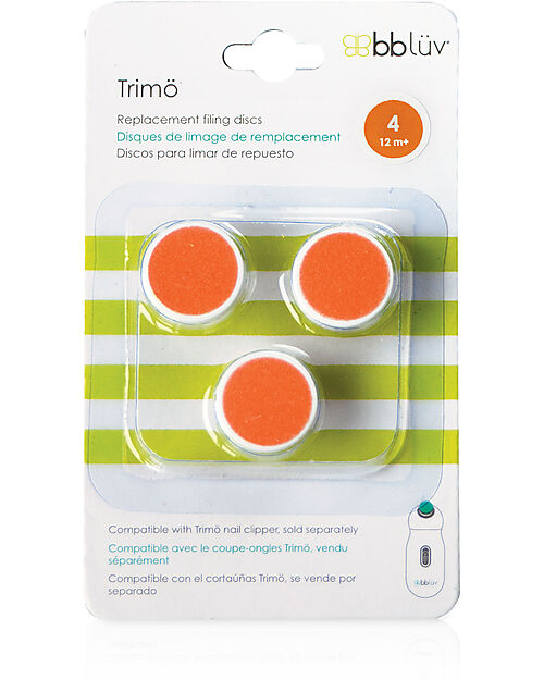 Bblüv 3 Pack Replacement Filling Discs for Trimö Eletric Nail Trimmer - From 12 Months Kit Toilette Baby