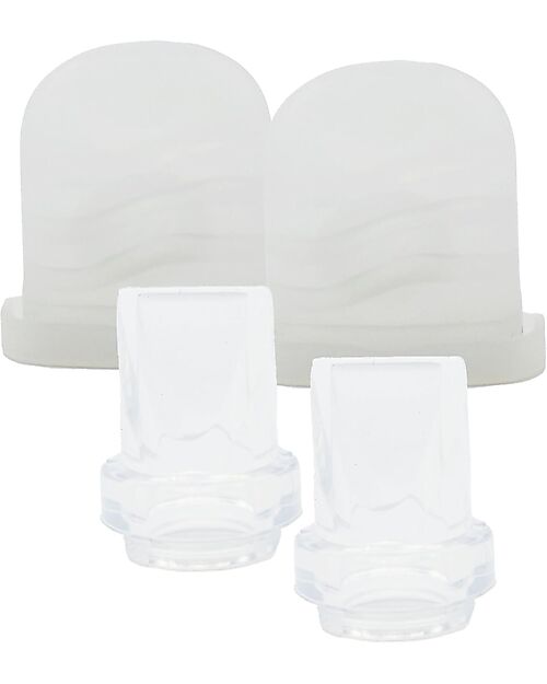 Bblüv Kit of 2 Valves and 2 Replacement Diaphragms for Mumflow Breast Pumps Electric Breast Pumps