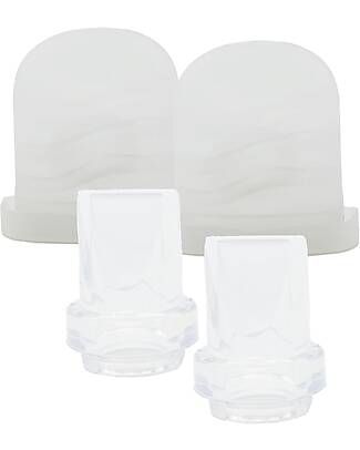 Bblüv Kit of 2 Valves and 2 Replacement Diaphragms for Mumflow Breast Pumps Electric Breast Pumps