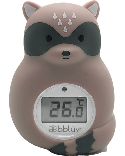 Bblüv Raku 3-in-1 Bath and Room Thermometer - Measures Water and Ambient Temperature Thermometer