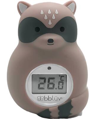 Bblüv Raku 3-in-1 Bath and Room Thermometer - Measures Water and Ambient Temperature Thermometer