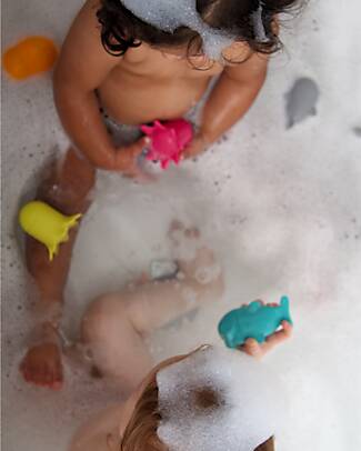 Bblüv Silicone Mix-and-Match Bath Toys Büddies - Multicolor - Sea Creatures Bath Toys