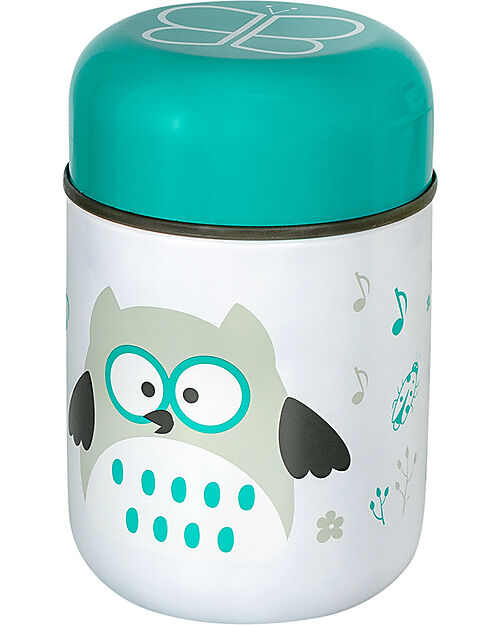 Bblüv Stainless Steel Food Jar Foöd with Spoon - 300 ml - Aqua Thermal Containers